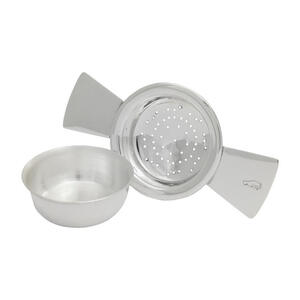 Sheffield silver-plated tea strainer and stand - Homeware