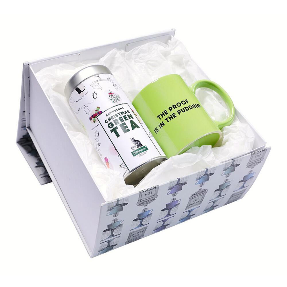 Gift Box Christmas Green Tea & Mug “Bowler Hat” - 